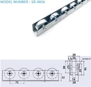 Pista de rodillos de rueda de patín de acero